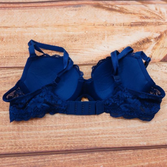 New Dream Angels Lined Demi Blue Bra -  32A - Picture 3 of 5